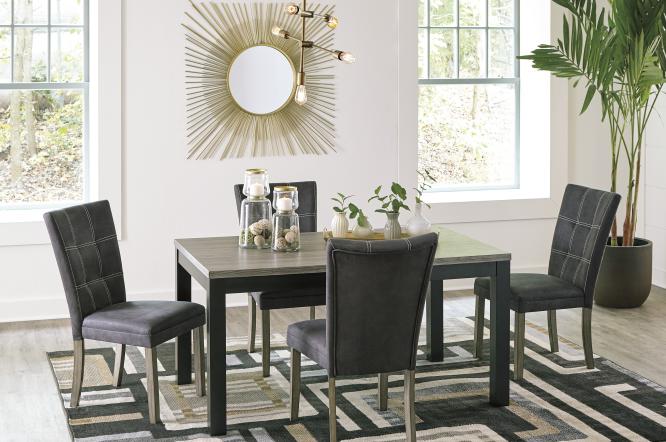 image of a dining room with affordable table and chairs