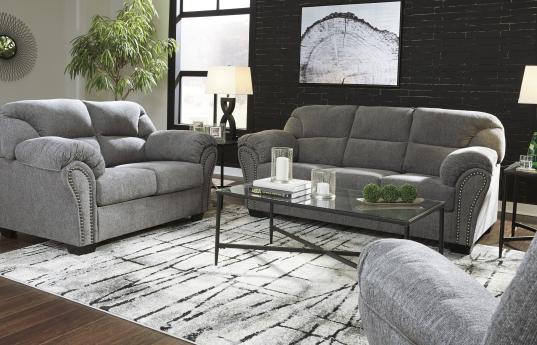 Image of a Allmax Pewter Sofa & Loveseat
