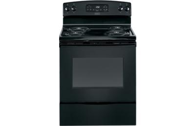 image of an affordable black electric stove