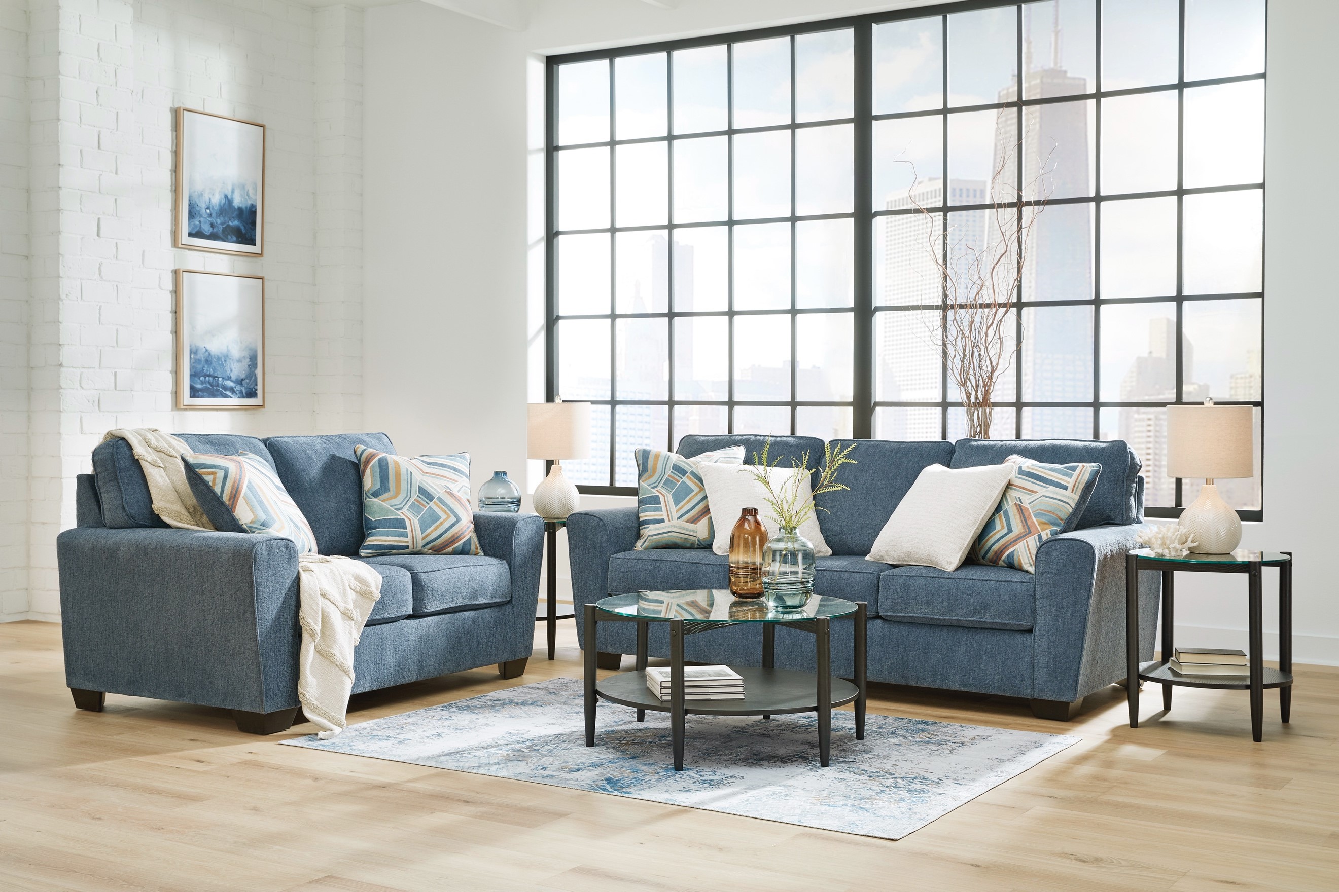 Sofa and loveseat set at Superior Rent To Own.